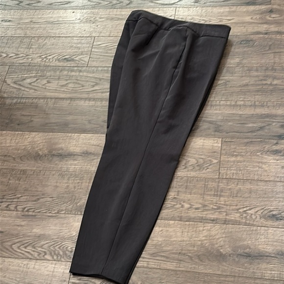 KIM ROGERS Pant Charcoal Gray Flat Front No Pockets Smooth Fit 12 P - Picture 6 of 9